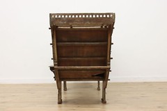 Indian Antique Carved & Painted Giant 9′ Granary Cabinet #52037