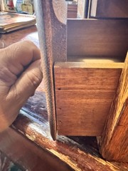 Vintage Wood Card Catalog 2 Drawer Oak Library Desk File Cabinet