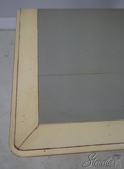 L60315: French Louis XV Paint Decorated Server Console Cabinet