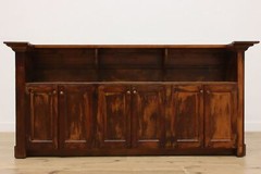 Farmhouse Antique Country Pine Bar, Kitchen or Store Counter #51540