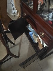 Tall China Cabinet Display Stand. It Is A Beautiful Piece