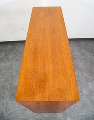 Mid Century Danish Modern Credenza Sideboard 4 Drawers Teak Oak Mcm Denmark Mcm