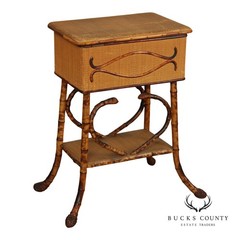 Vintage English Bamboo Sewing Stand