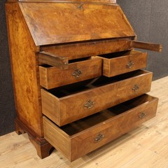 Trumeau English funiture double body wood bureau desk 20th century 900 commode