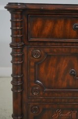 64037EC: MAITLAND SMITH Distressed Mahogany 1 Drawer Cabinet