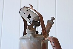 Antique Brass Flame Thrower / Blow Torch. Designed in Sweden, Made in Australia