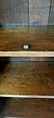 Antique Pie Safe Cabinet With Distinctive Design Stamped In Metal