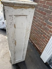 Antique Primitive Wooden Cabinet Vintage Open Frame Cupboard Shabby Chic