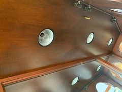 Dark wood Lighted China Cabinet Ethan Allen