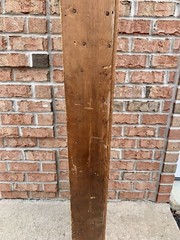 Vintage 55.5” Mail Letter Sorting Cubby Office Printers Wood Cabinet