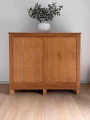 Antique 1890s Oak Apothecary Cabinet, Tin Drawer Chest, Retail Storage Cabinet