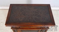 L69860: THEODORE ALEXANDER Incised Copper Surface Cabinet Commode