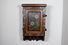 Antique Wooden Kitchen Wall Shelf Cabinet Vintage Spice Cabinet Apothecary Box