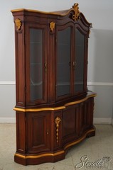 65943EC: KARGES French Louis XV Gold Gilt Trim China Cabinet