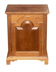 VINTAGE QUEEN ANNE ANTIQUE STYLE PENNSYLVANIA TOMBSTONE DOOR CHERRY SPICE CHEST