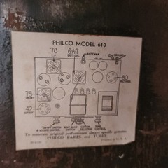 Vintage Antique 1930s Philco Cabinet Model 610