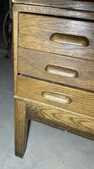 Antique Oak Architects flat file, Flat file, Map flat file