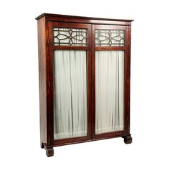 Larkin Quarter Sawn Oak Double-Door Bookcase, Arts & Crafts, c. 1905