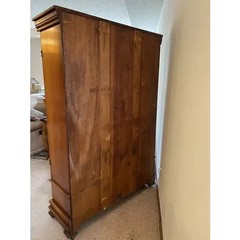 Turn of the Century 2 Door Five Shelf Bookcase & Drawers in Art Nouveau Design
