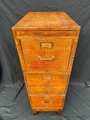 Beautiful Antique Paneled Oak File Cabinet Globe Sectional Stacking Cabinet 51″H
