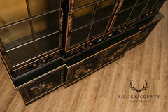 Union National Chinoiserie Hand Painted China Display Cabinet