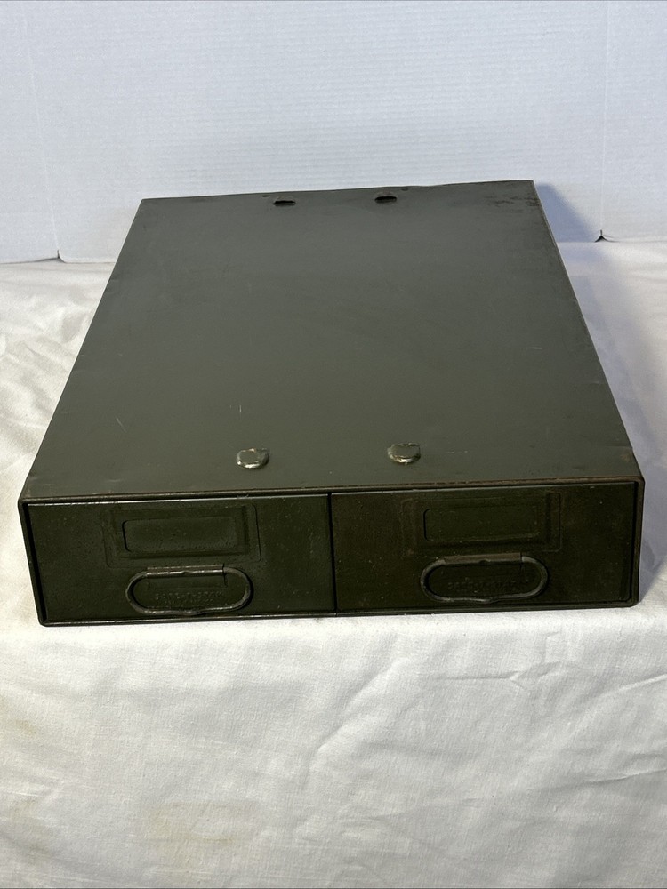 Vintage Safe-T-Stak Industrial Metal File Cabinet By Diebold Inc