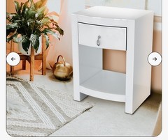 Hot Curved Glass Chest Of One Drawer by Ralph Lauren