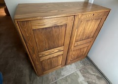 mogens koch 2 Door Oak cabinet Rud Rasmussen Danish Modern Scandinavian