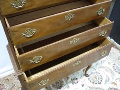 Vintage Hickory Furniture “Masterpieces Collection” Mahogany Highboy Queen Anne