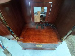Drexel Heritage Ming Treasures Cabinet 4 Door 1 Shelf Light 77x40x24