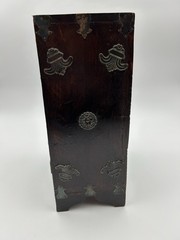 Hindu Asian 8 Drawer Apothecary, Wood Chest Cabinet, Jewelry Box, Spice Holder