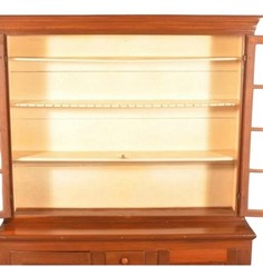 Antique Cherry Pa dutch cupboard step back farm house colonial country cabinet