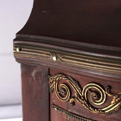 French Mahogany & Ormolu Vitrine With Vernis Martin Panels c1890