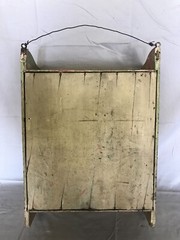 Antique Shabby Pink Wood Medicine Cabinet Vintage Mirror Chic Old 616-23B
