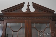 65746: STICKLEY Chippendale Style 4 Door Mahogany Breakfront
