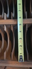 Antique Colonial Mail/CD Solid Wood Rack 40 Slots 3 Peg “RARE” 26H X 24W X 6.5D