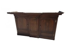 Antique Large Cupboard cabinet Georgian chippendale 1780 housekeepers Livery