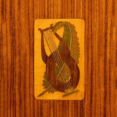 Vintage Drop-Leaf Cabinet Exotic Wood Brass Design 1950s Brass Exotic Wood Venee