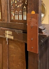 19th Century French Two-Piece Gothic Style Oak Cabinet