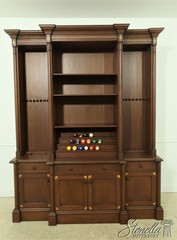 F33178: Mahogany Custom Made Pool Rack Bookcase Cabinet
