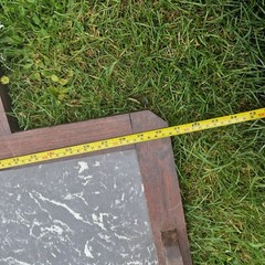 Antique Wash stand Marble Splash back and Mirror