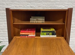 Mid Century Modern Rosewood Corner Bookcase / Bar Cabinet, Made in Denmark 1960s