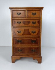 Chest of Drawers Archive Cabinet Hallway End Table Nightstand carved wood Inlay