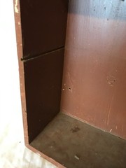 VTG Chocolate 11×23 Wood Wall Mounted Medicine Cabinet Old Cupboard 1550-25B