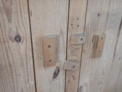 Large Vintage 1940’s Yellow Pine Canning Cupboard Cabinet