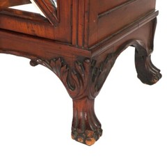 Mahogany Star Pentagram Etagere with Mirrors, Spindles & Eagles C1900