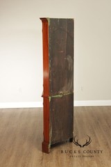 Antique American Pine Two-Part Paneled Door Corner Cupboard
