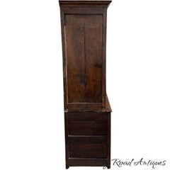 Antique Livery cabinet cupboard oak raised panel Pilgrim Period Farm House