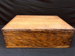 Antique 2 Drawer Wooden Library Card Catalog Index Cabinet