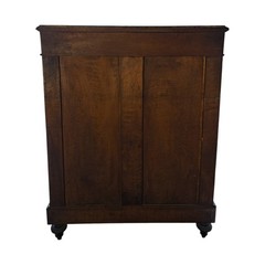 19th Century French Napoleon III Style Ebonized Cabinet Floral Inlay